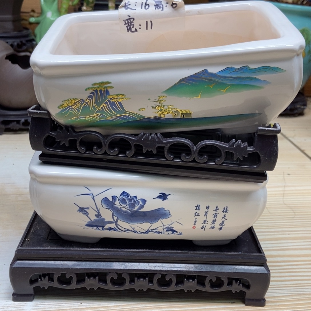 瓷片陶瓷花盆陶瓷艺术