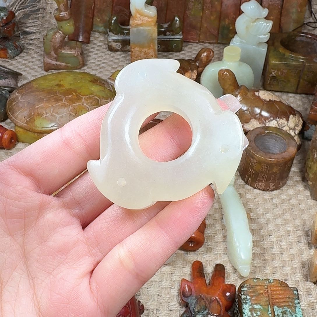 白玉菩提吊坠挂件
