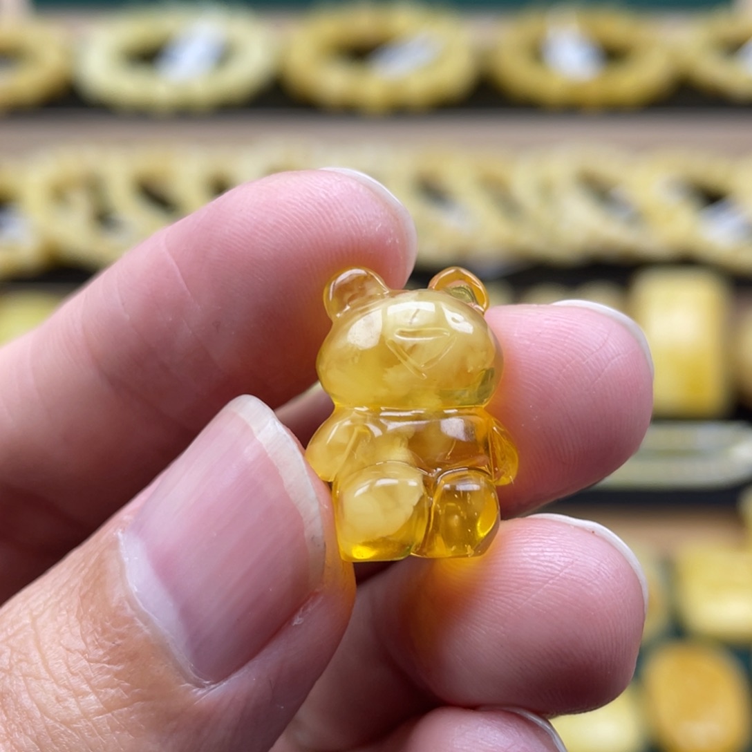 琥珀裸石未镶嵌琥珀蜜蜡