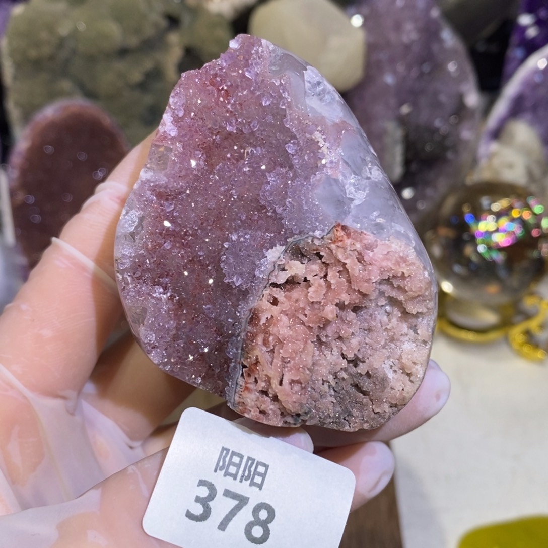 未镶嵌大型摆件（非配饰）紫晶方解石