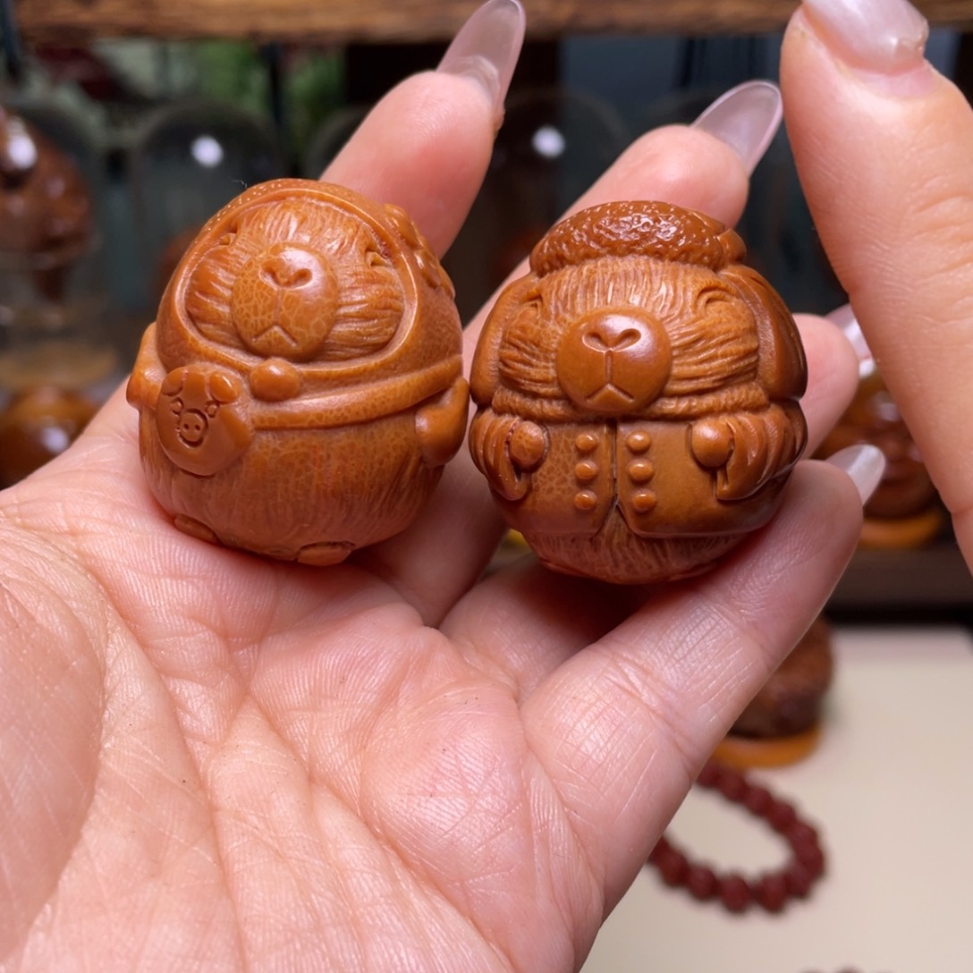 佛螺菩提吊坠新款卡皮巴拉一对