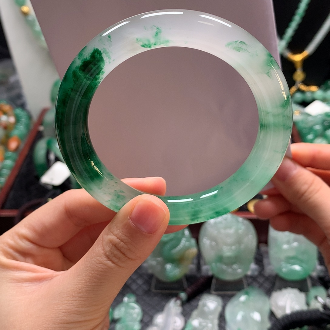 石英质玉未镶嵌手镯5960