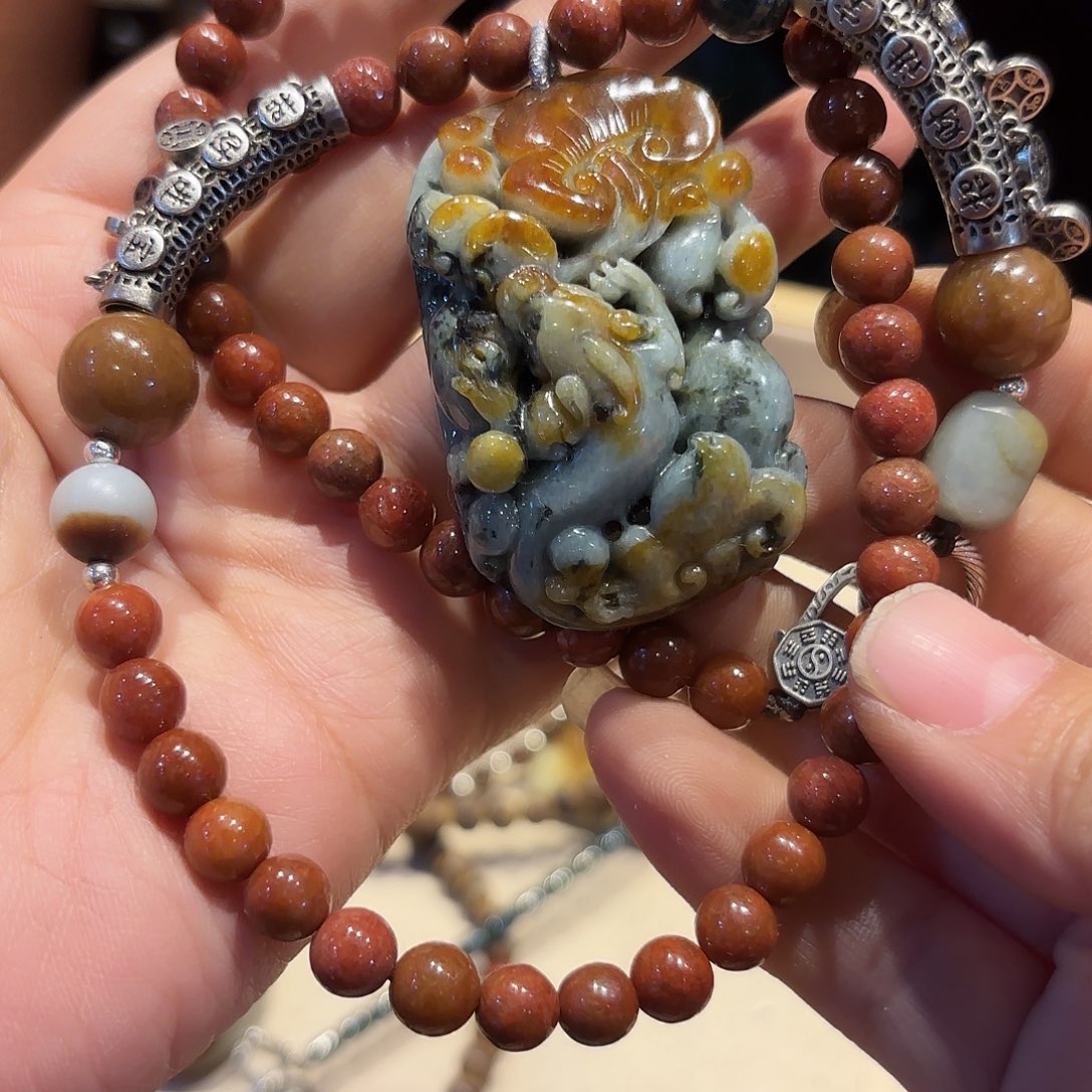 翡翠颈饰未镶嵌原创