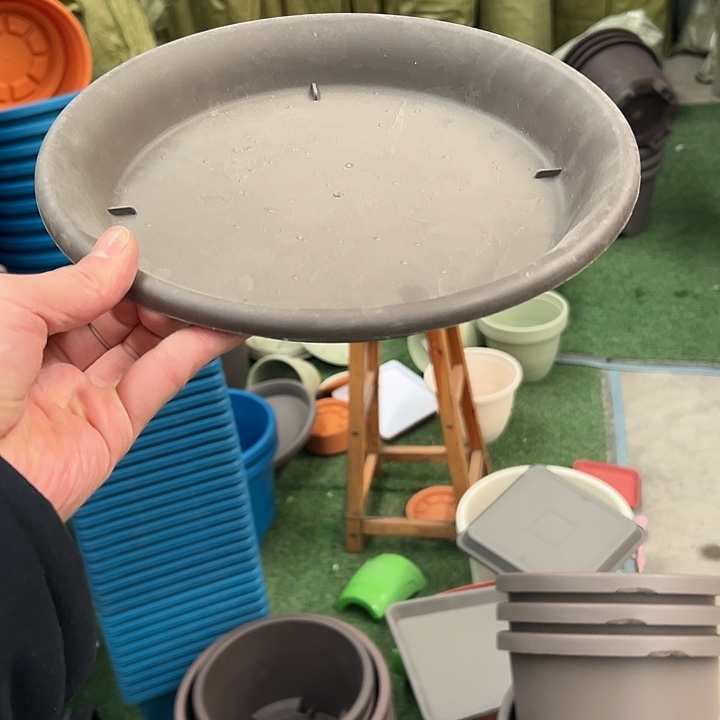 恶***霸圆咖色托盘3个26圆球根用