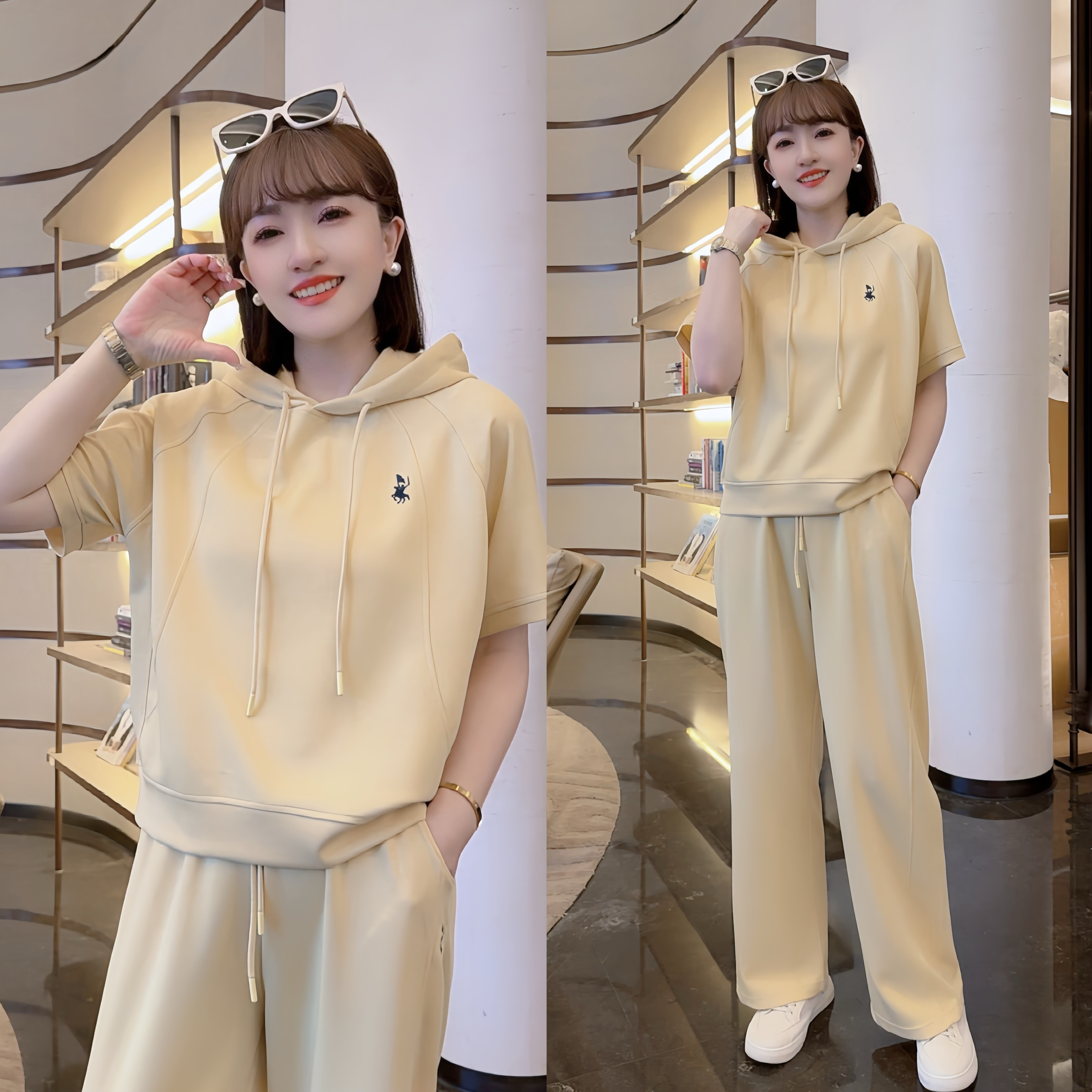 【可儿专属】品牌正品-POLOGWON/保罗授权品牌冰爽两件套（五色）