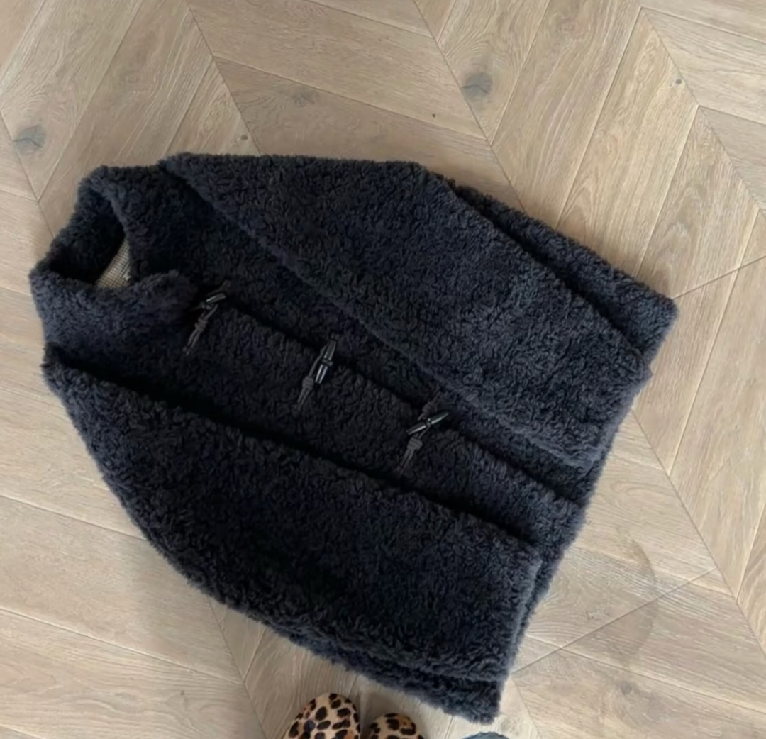 冬加厚外套皮毛一体