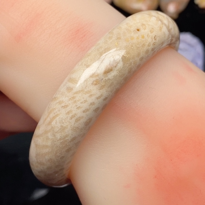 硅化珊瑚（珊瑚玉）手镯未镶嵌58.5