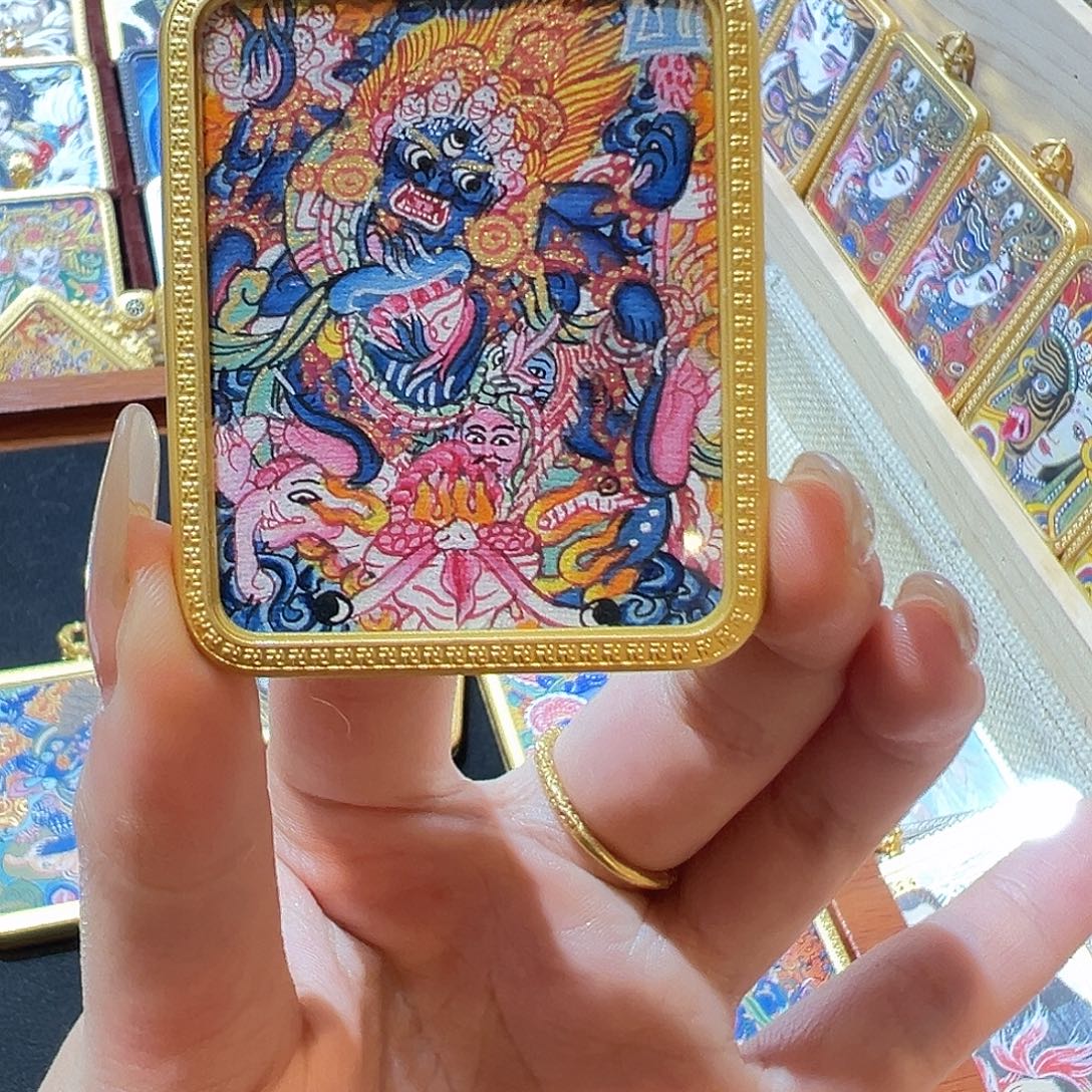 纯手绘 大黑天 六臂4x5