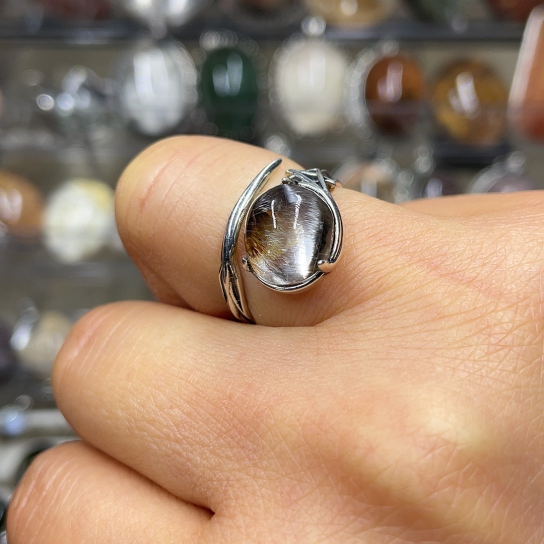 【闪购商品】水晶珠宝半成品银S925镶嵌戒指