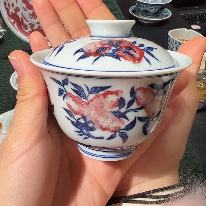 微瑕臻玉古坊原矿孔雀石釉里红