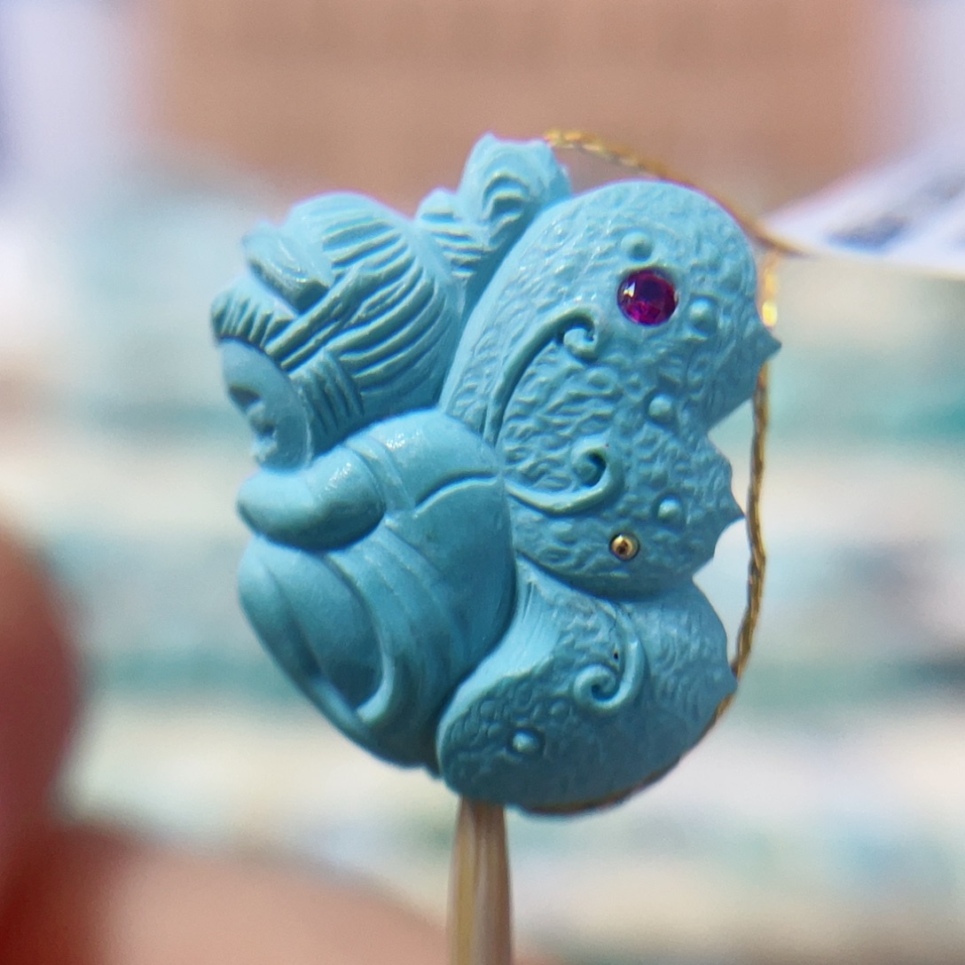 绿松石珠宝奇石未镶嵌