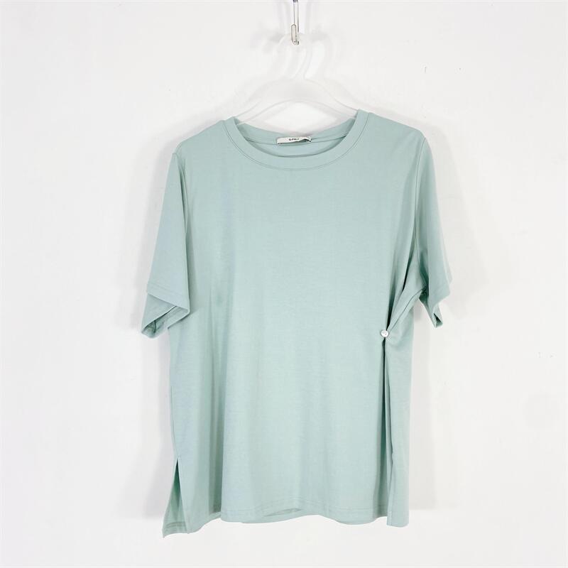 【77衣橱】DH9569精品女装上衣短袖T恤气质轻奢【红人上新】