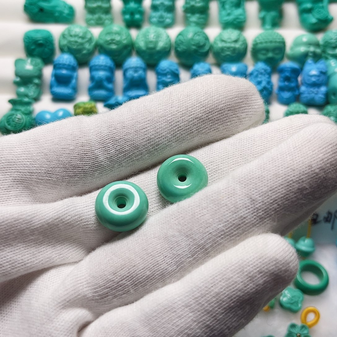 孙***妥手工雕刻配珠14光面平安扣2