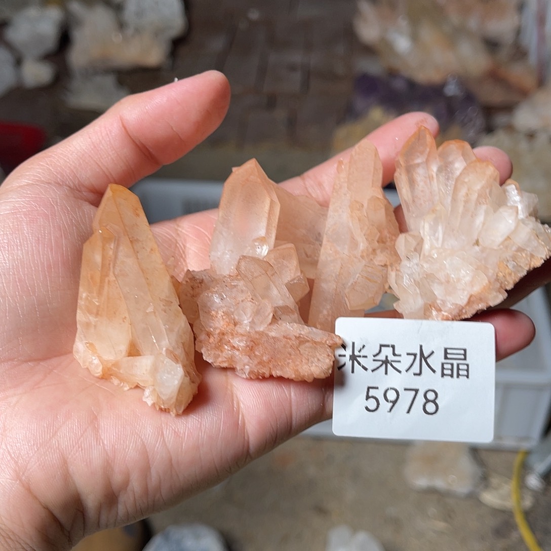 虾***米水晶珠宝半成品未镶嵌