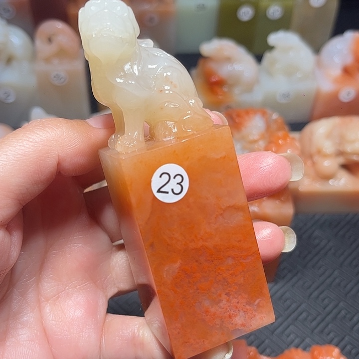 叶***波老挝石老挝保利石印章