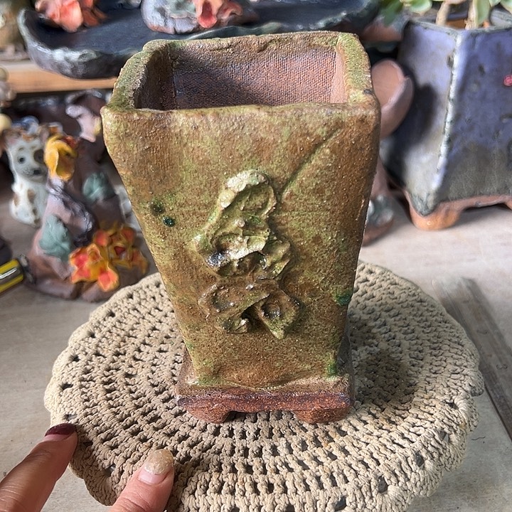 福利手工粗陶高温花器满58包邮