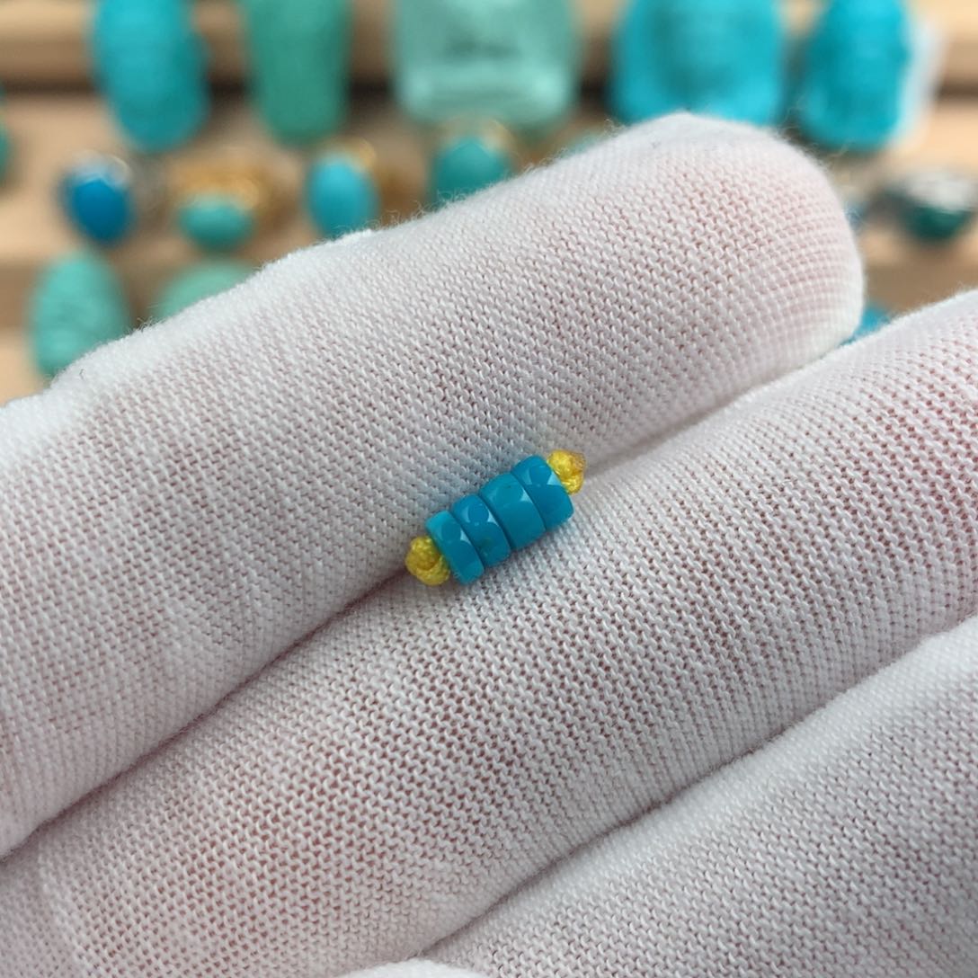 绿松石配饰未镶嵌4mm 