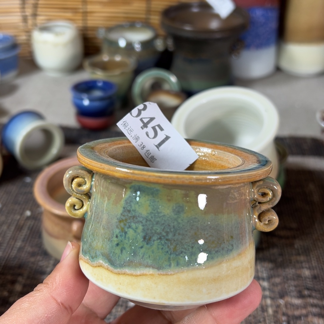 红陶景德镇手工花盆