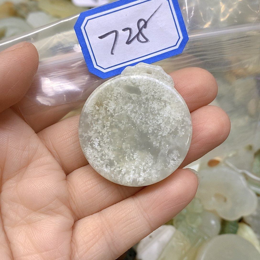 蛇纹石玉颈饰未镶嵌728