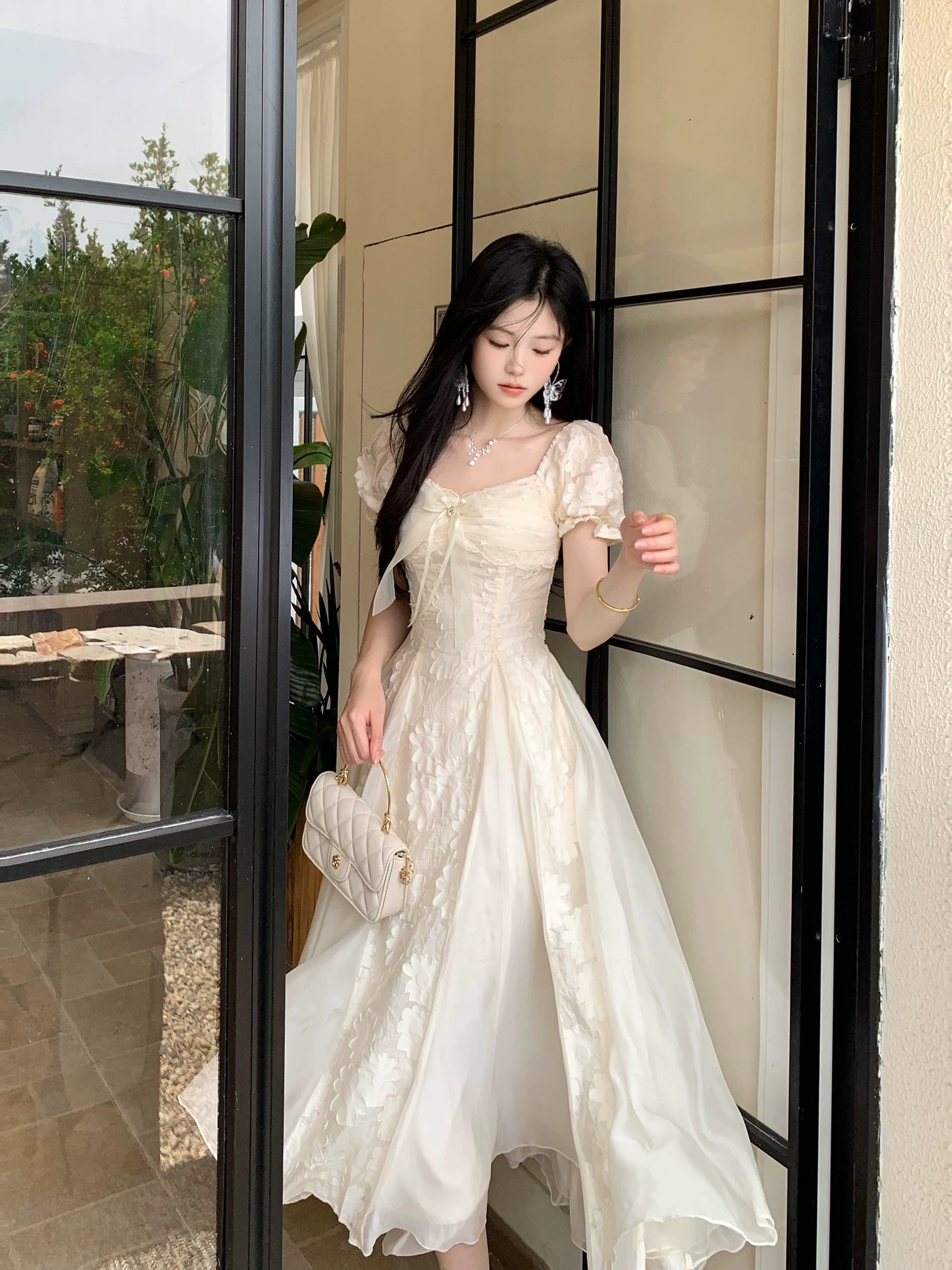 【直播间链接】夏季辣妹风法式短裙挂脖连衣裙辣妹高腰黑色短款