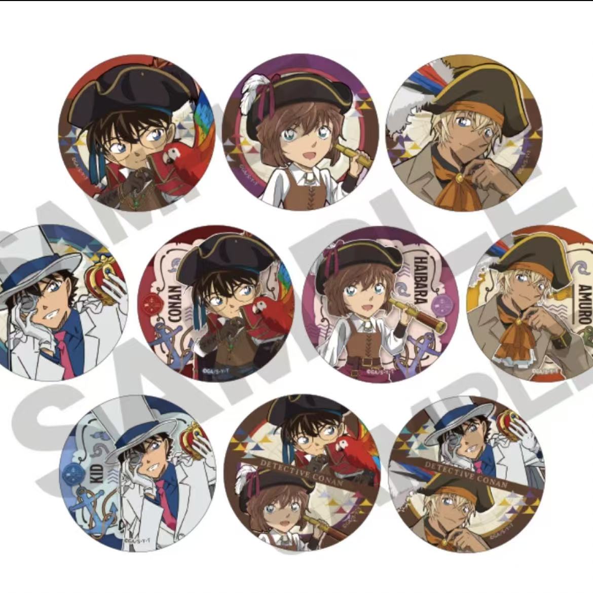 日谷 柯南 水手吧唧徽章盲盒