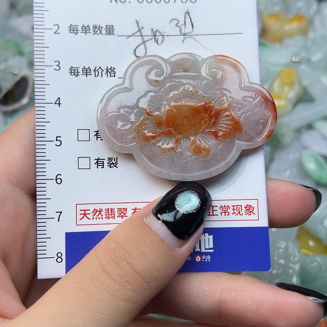 翡翠未镶嵌颈饰756