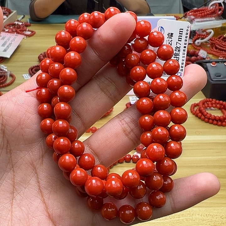 南红玛瑙多样性发一，卡7mm未镶嵌