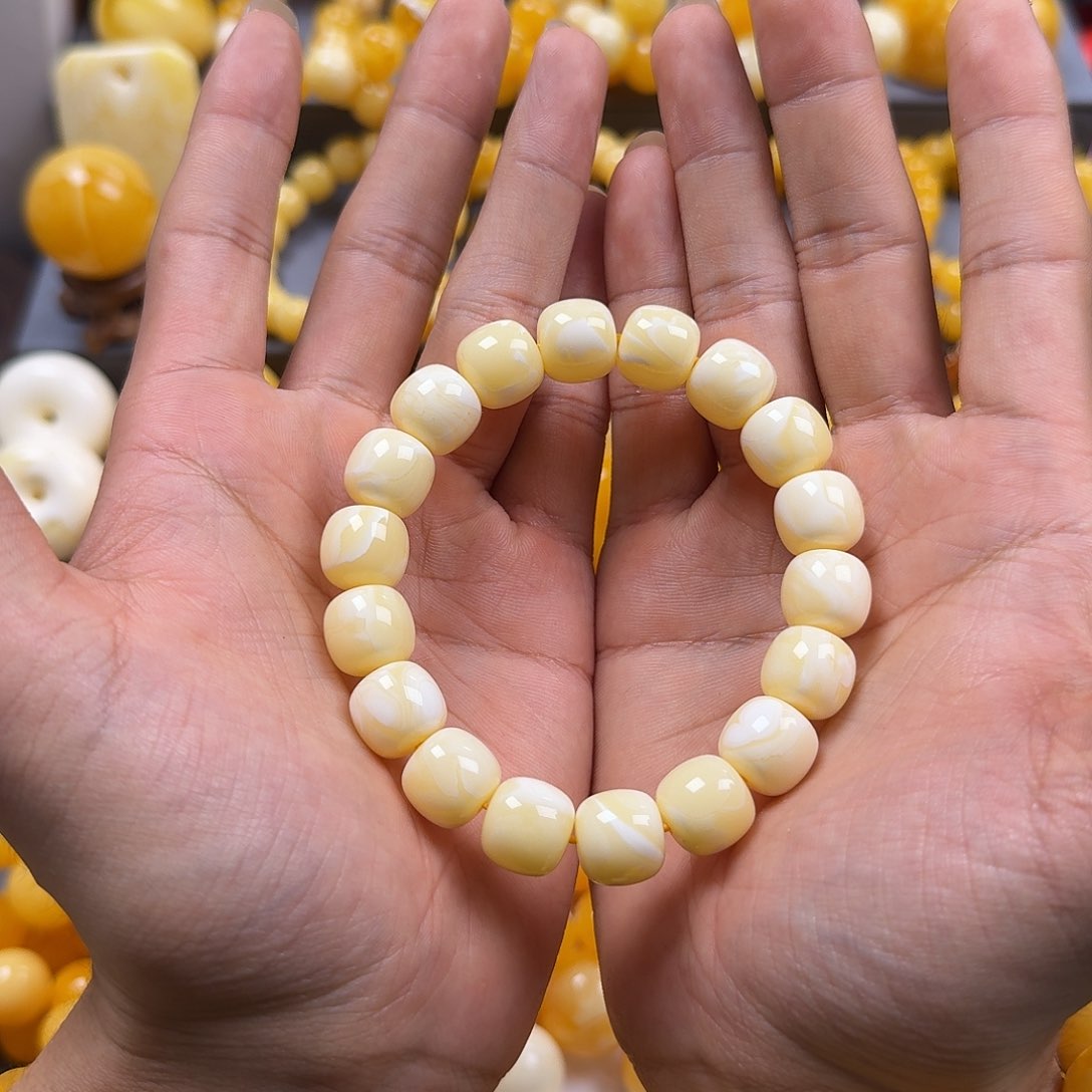 琥珀珠宝奇石未镶嵌同料老型13mm