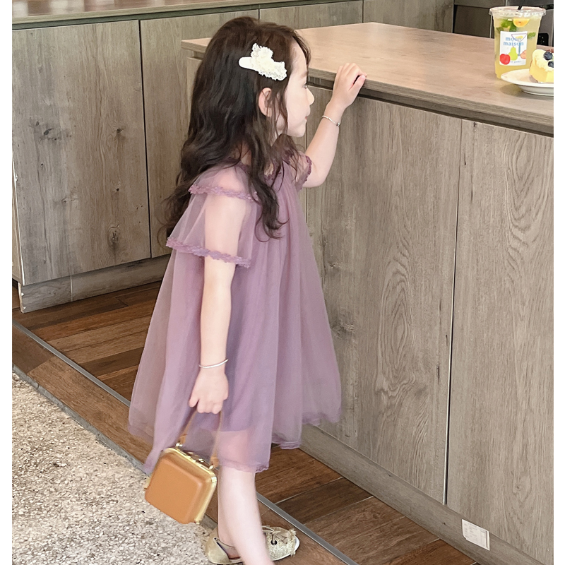 【普罗旺斯】WWLL定制夏季女宝宝无袖连衣裙女童轻薄公主裙纱裙