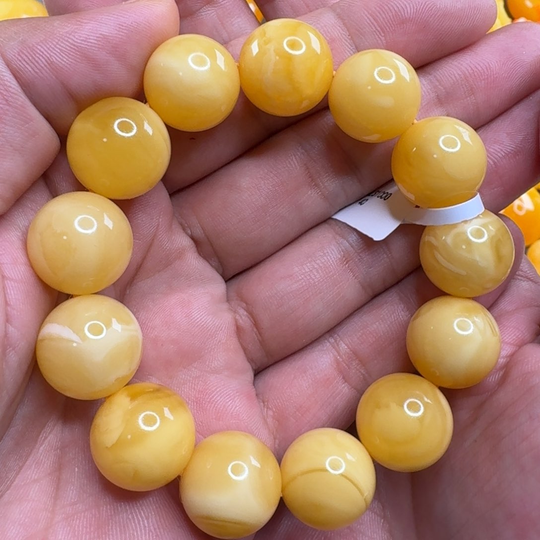 蜜蜡毛衣链未镶嵌