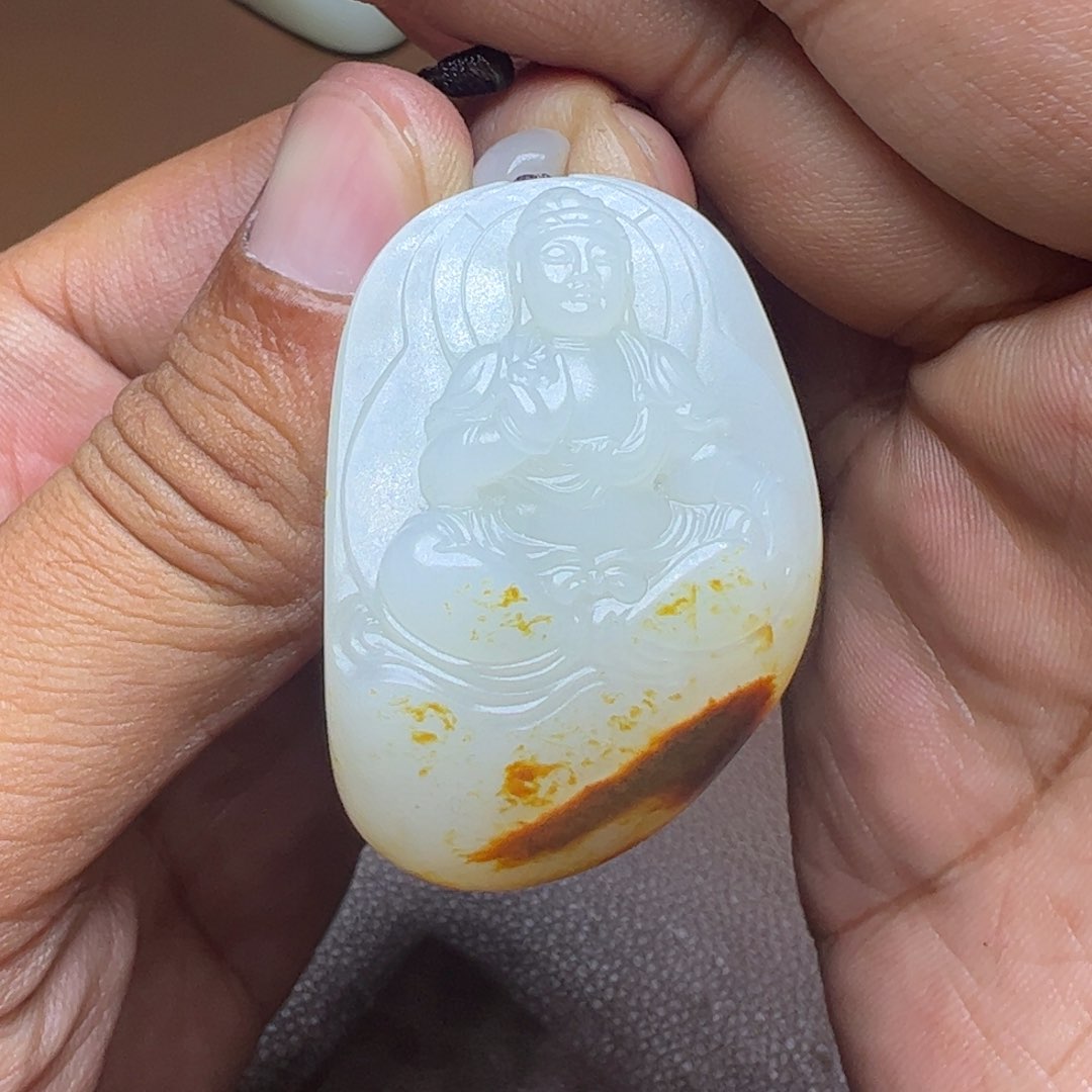 吊坠(不含链)未镶嵌和田玉蓝*