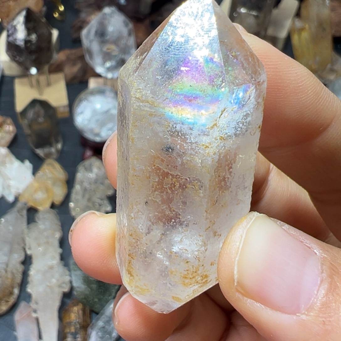 石材爆彩闪灵双尖不退换