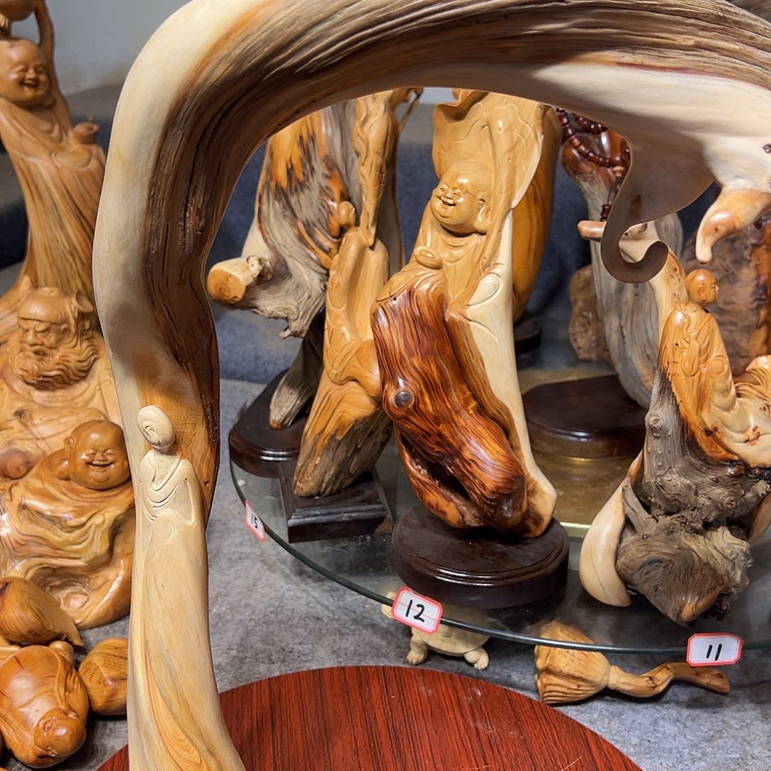 柏木（崖柏）皮****粥崖柏木手把件摆件