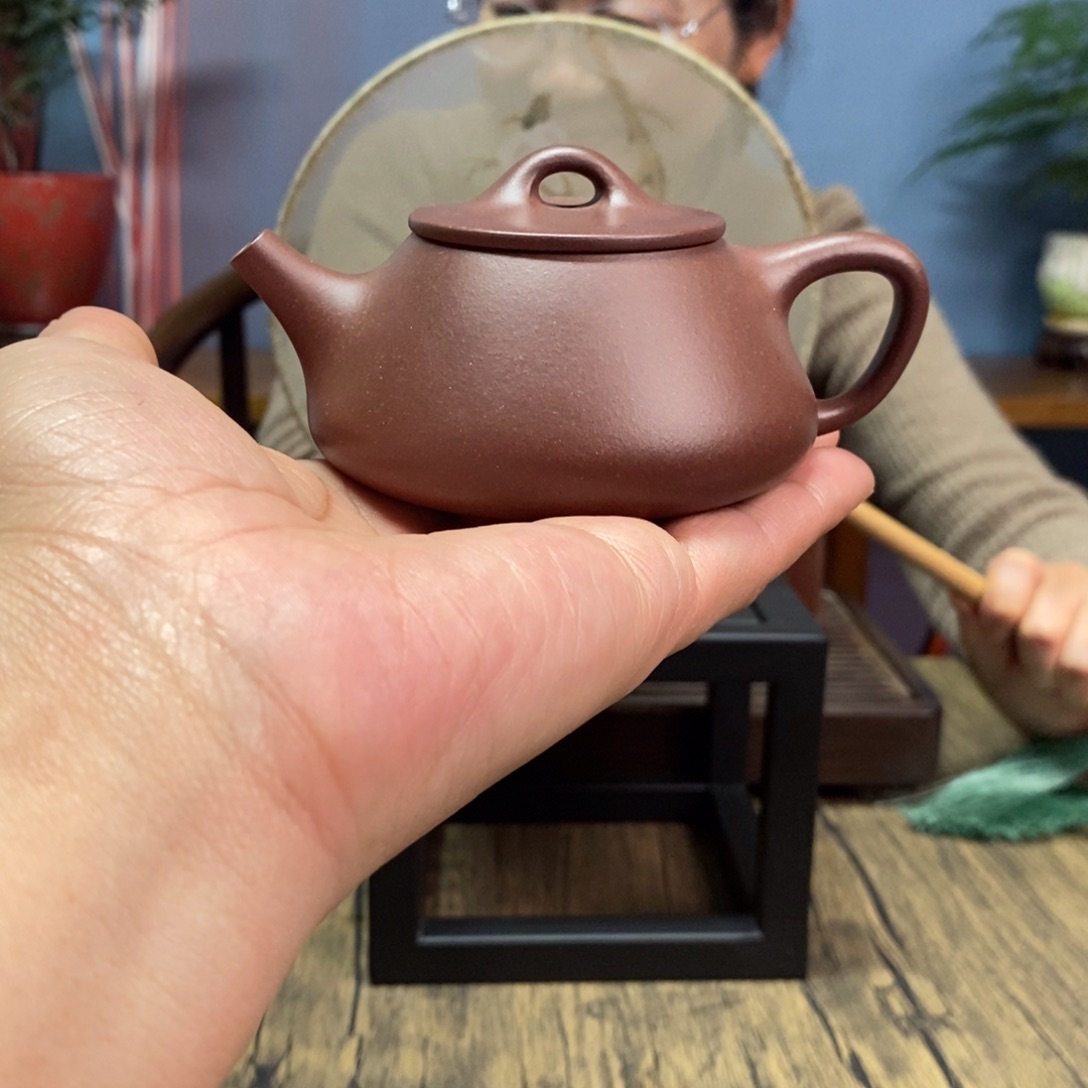紫泥茶壶老紫泥平盖瓢