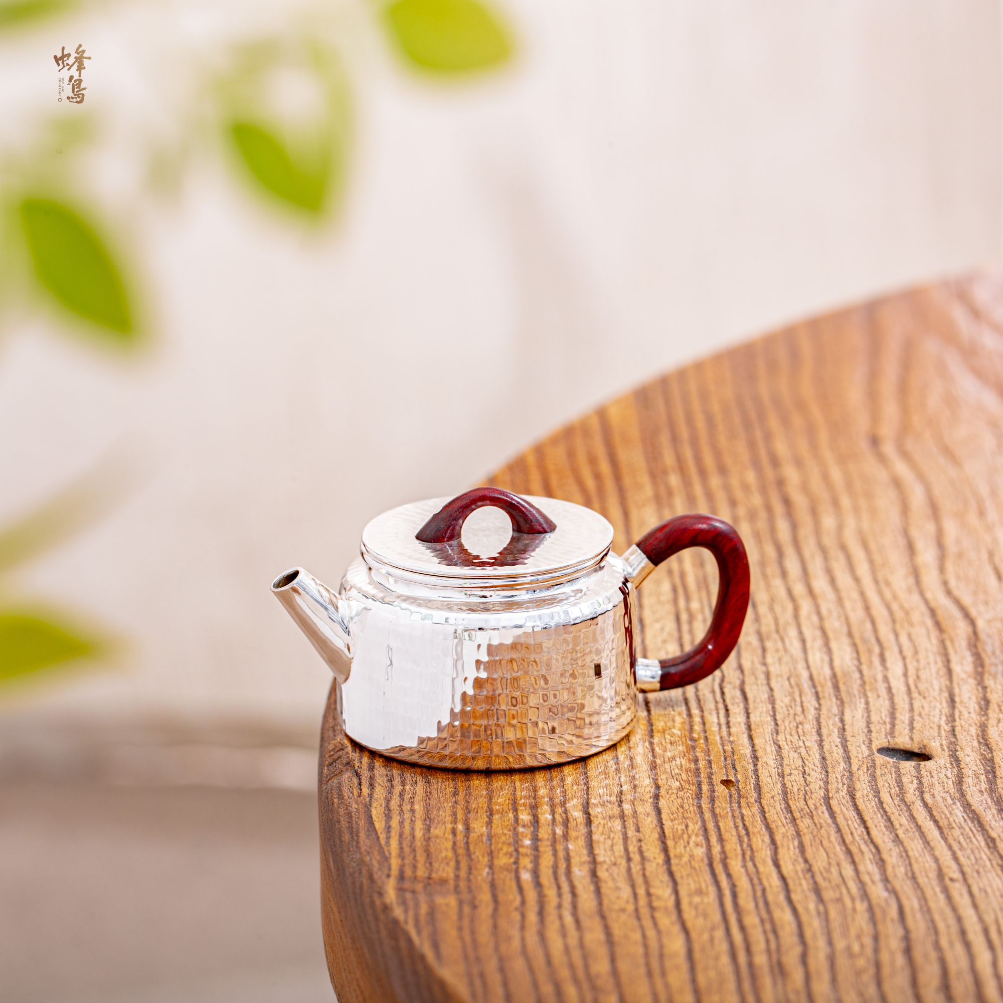 蜂鸟工坊 名匠优选 木把木钮锤纹德钟小壶（约90cc）MJYXA11360