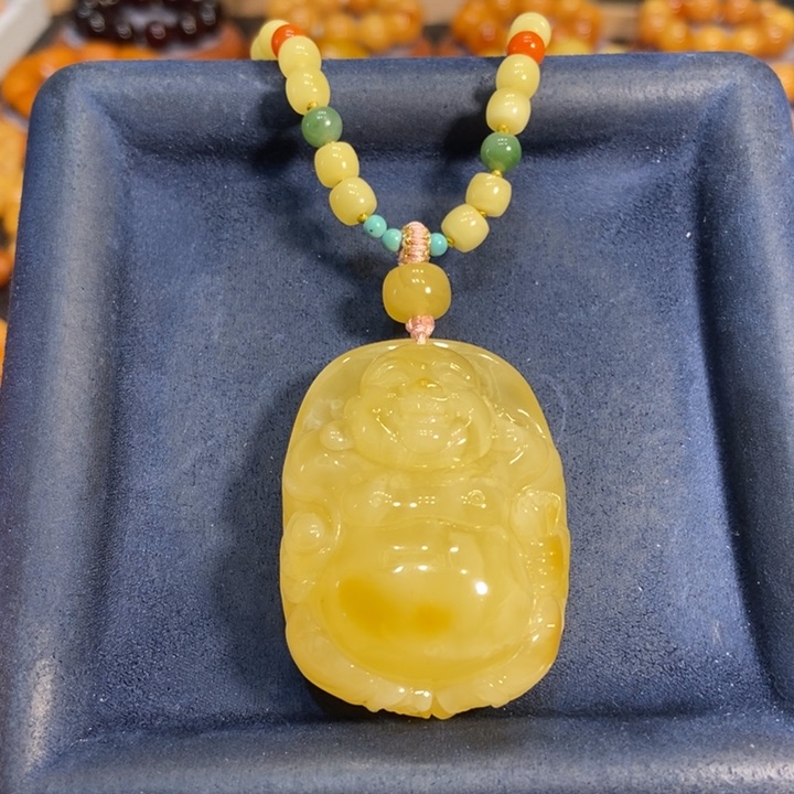 蜜蜡颈饰未镶嵌蜜蜡