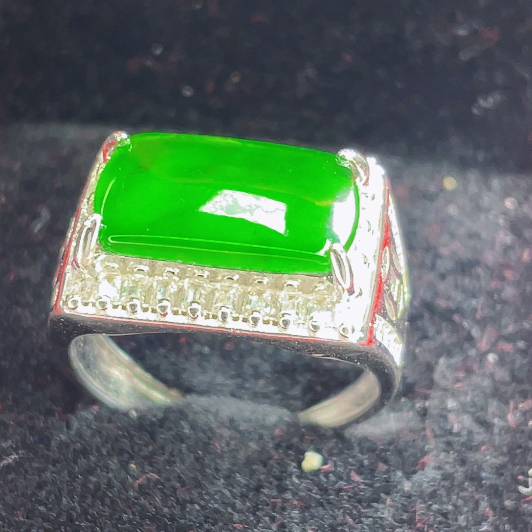 翡翠吊坠(不含链)银S925镶嵌