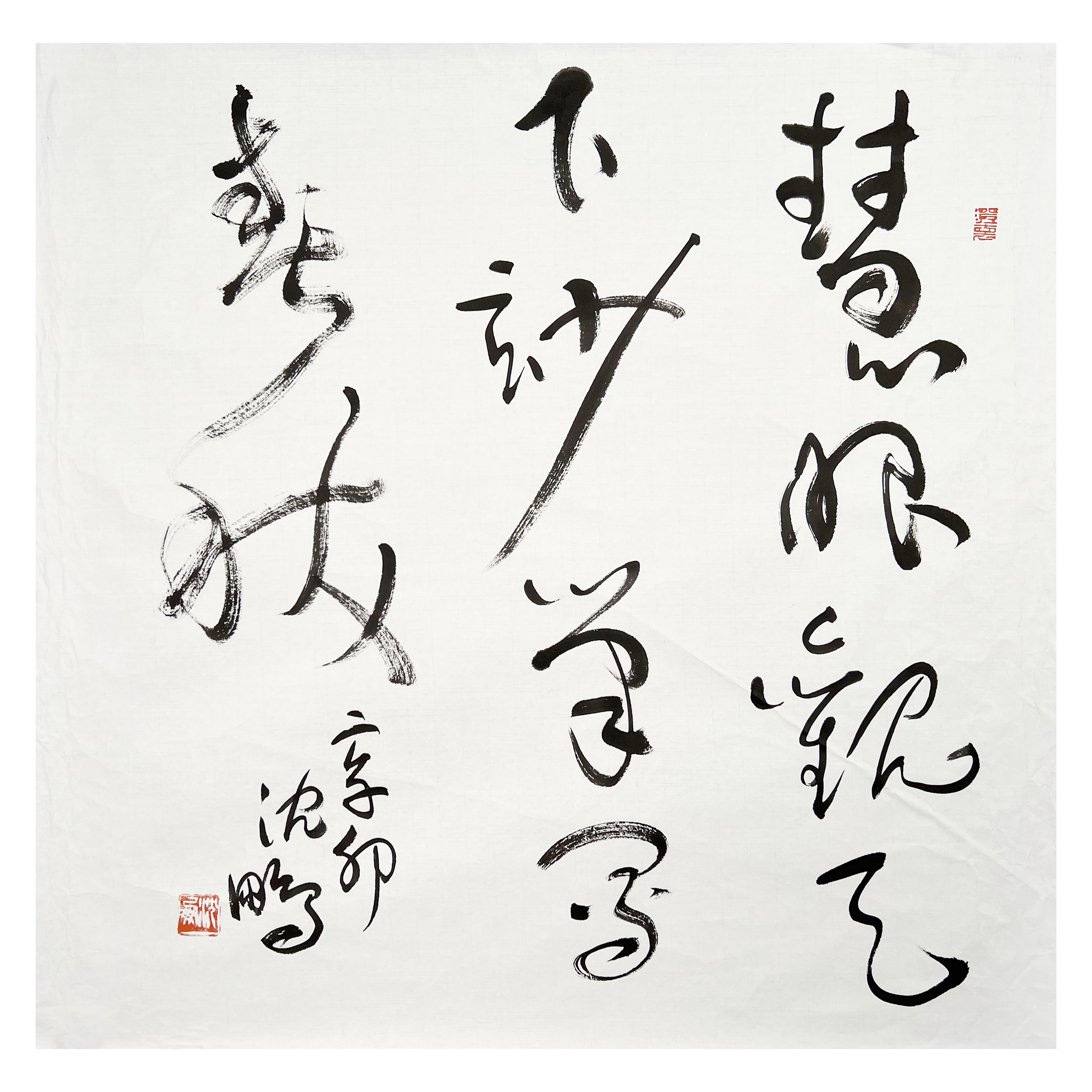 ZR10388-沈鹏书法68x68cm/约4平尺