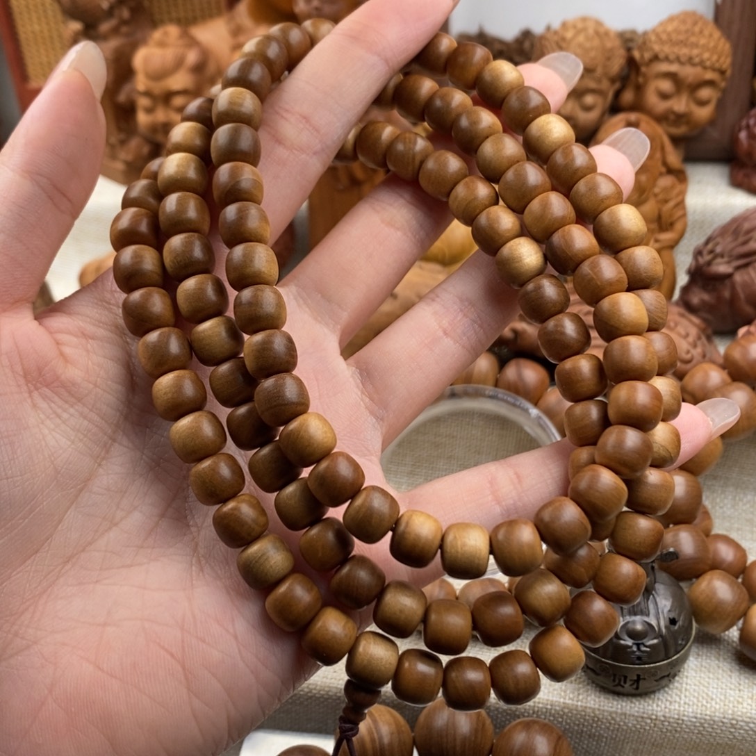 皮***痒檀香木手串/手链迈索尔，老山檀香，奶香0809，瑕疵福利