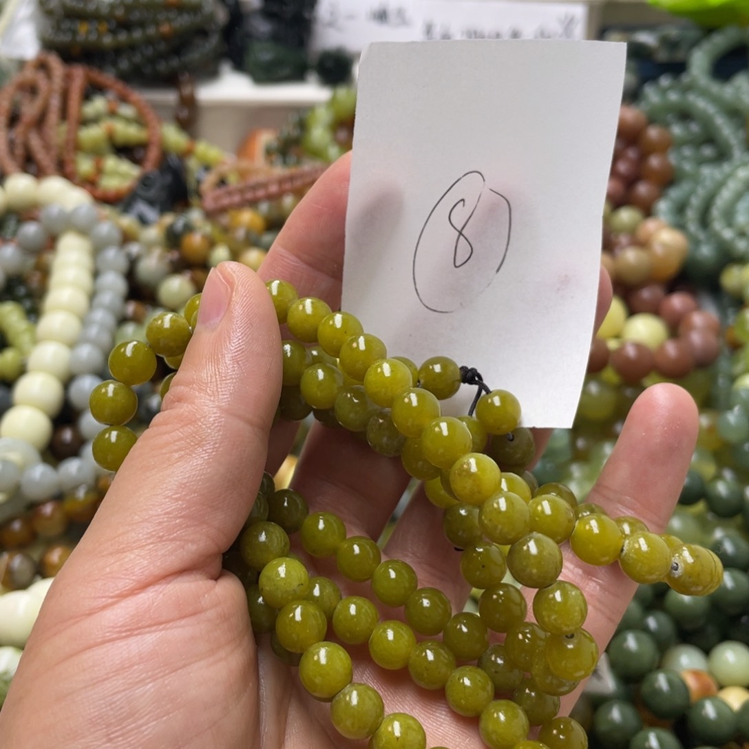 蛇纹石玉手链未镶嵌