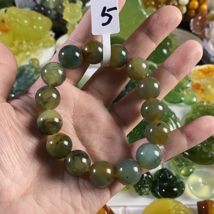 未镶嵌岫玉手串手链