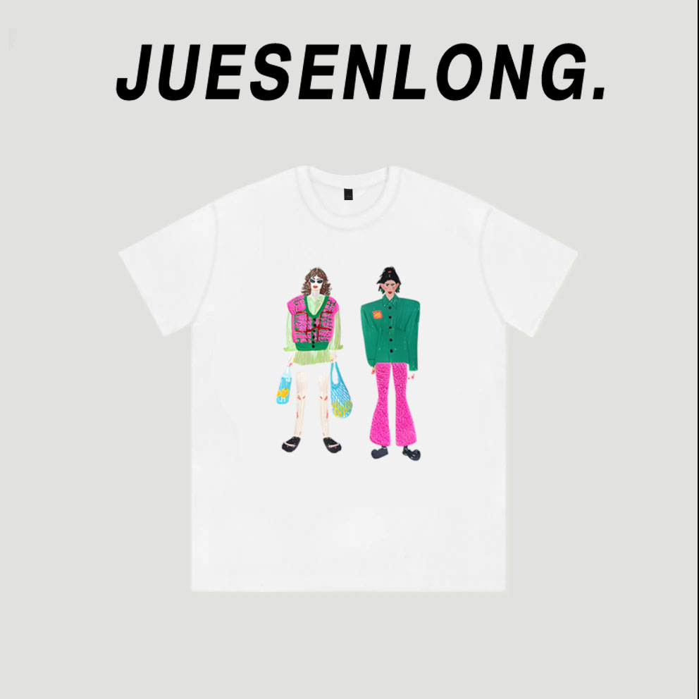 款08-cooc设计感小众宽松港味时尚多巴胺穿搭短袖t恤