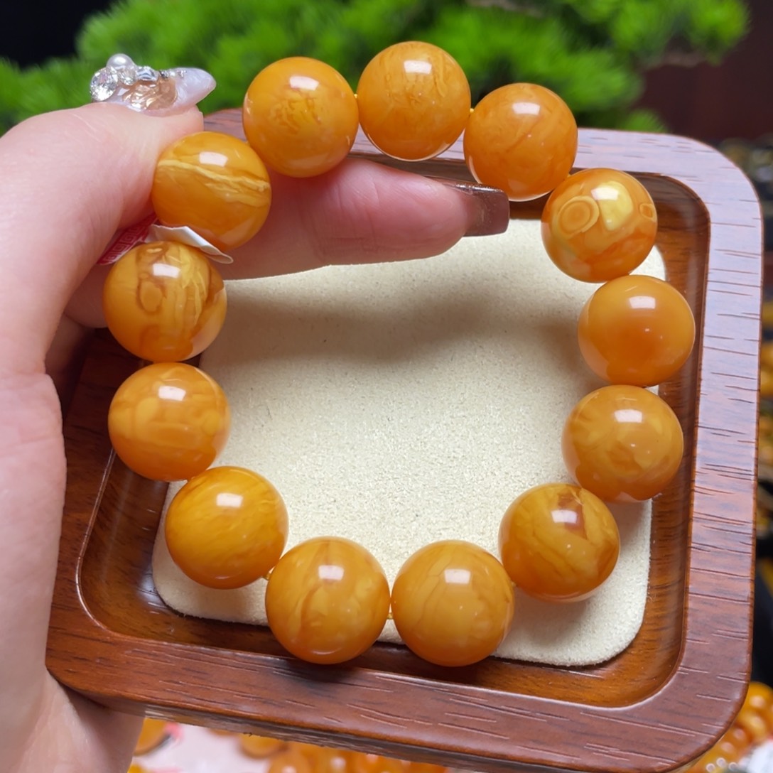 蜜蜡手链未镶嵌手串