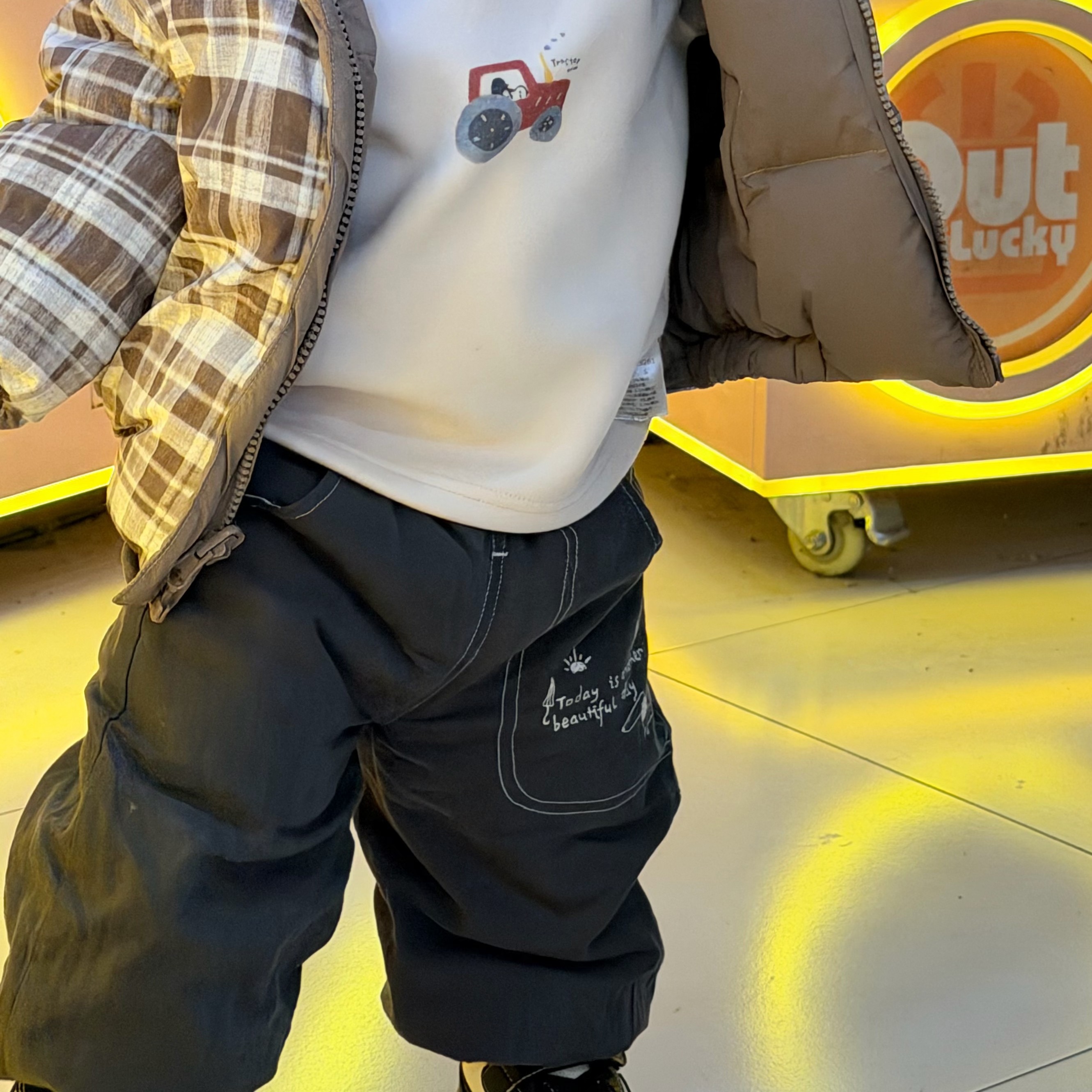 【衣乐】婴幼儿加厚棉裤冬装宝宝夹棉韩系洋气男童裤子冬季