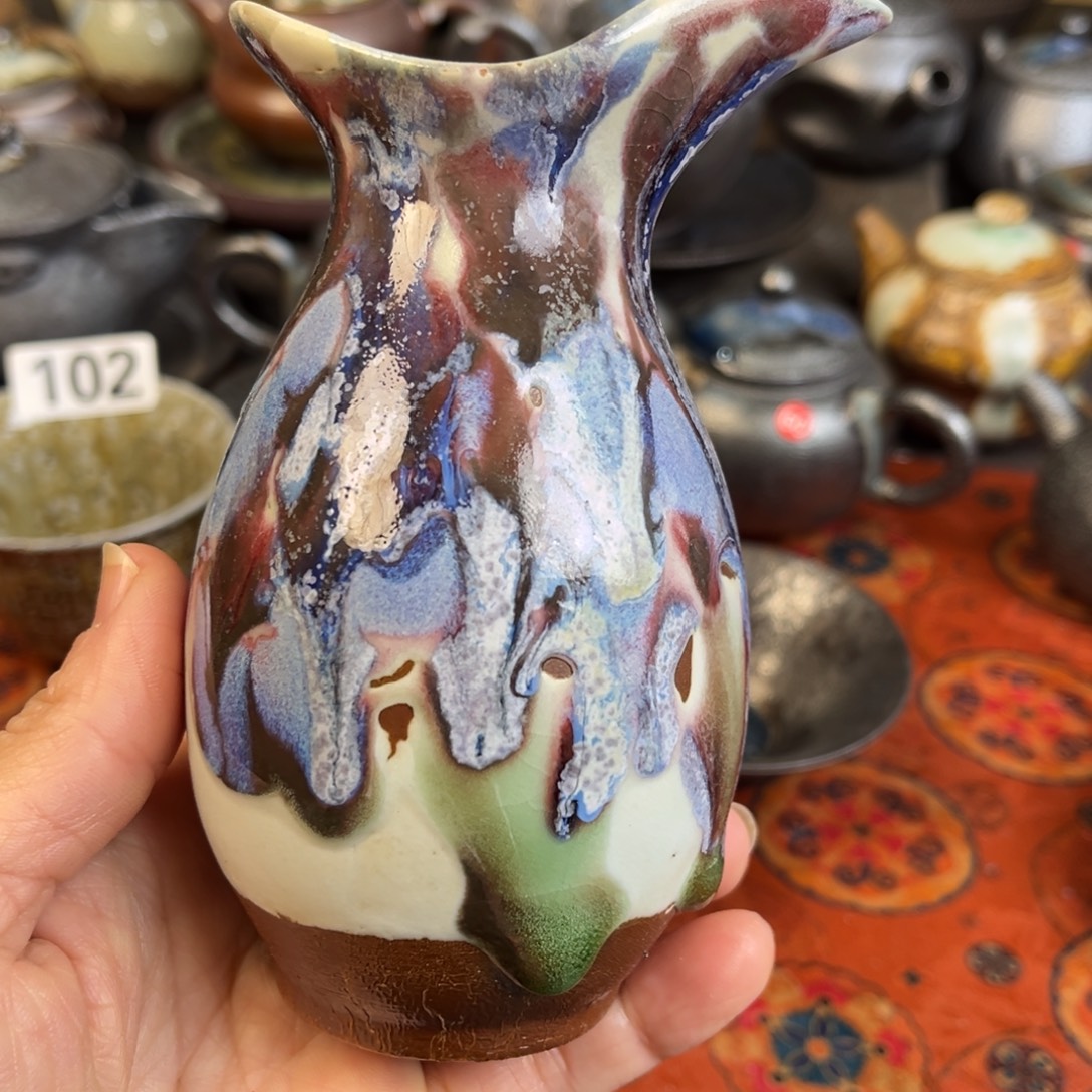 柴烧茶器主人杯杯柴烧