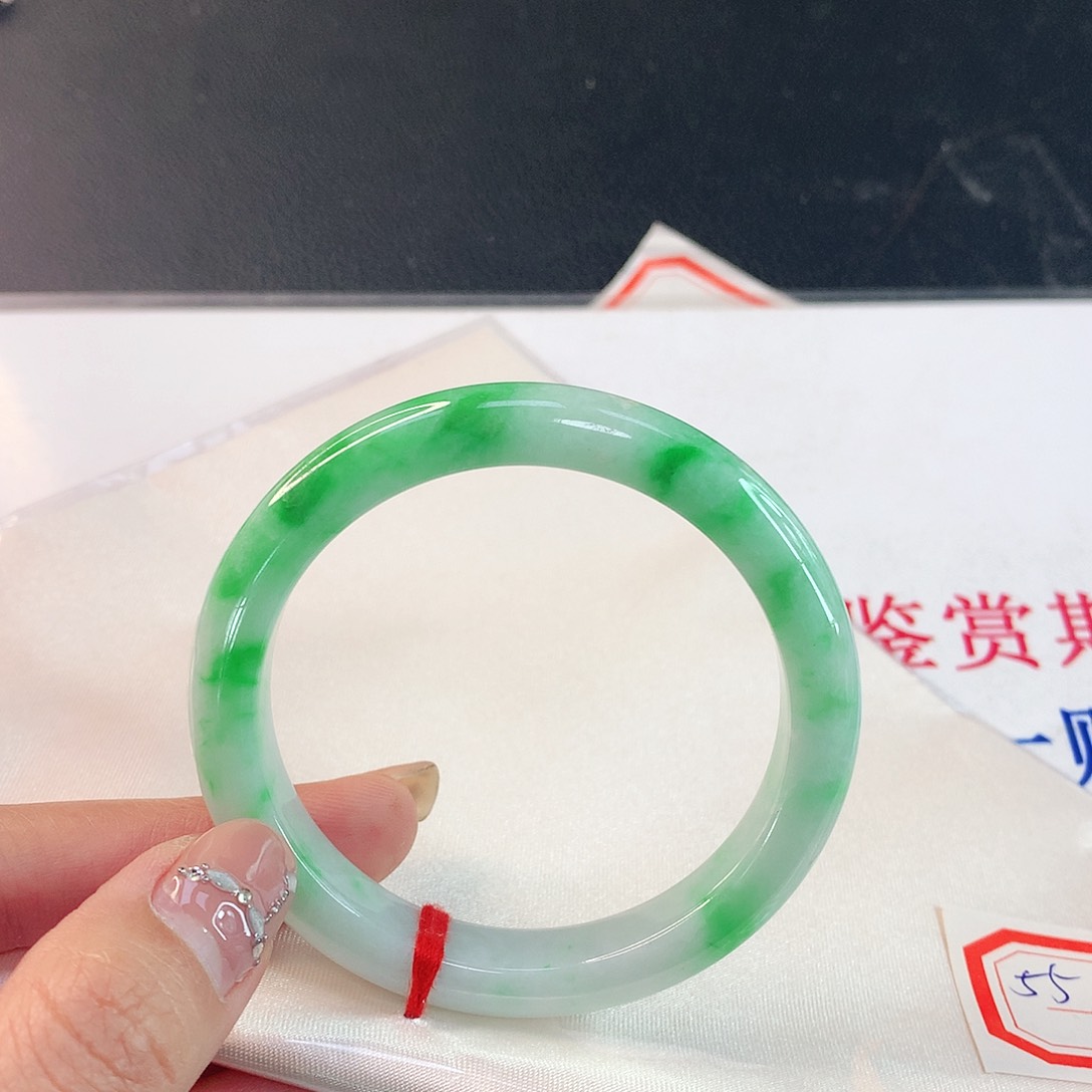 翡翠手镯未镶嵌218 天然翡翠A货