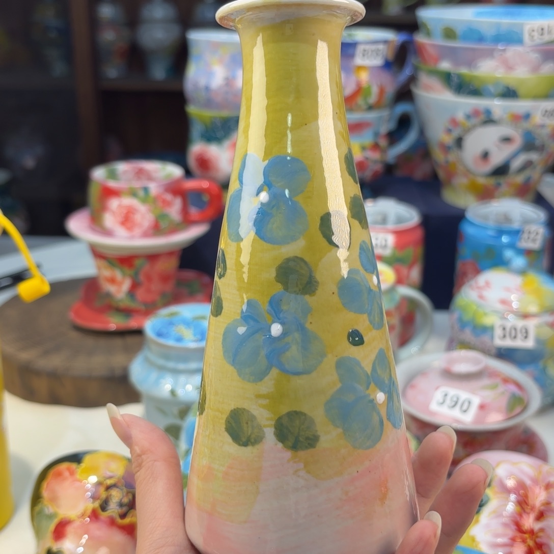 景德镇手绘高温釉下彩陶瓷茶具