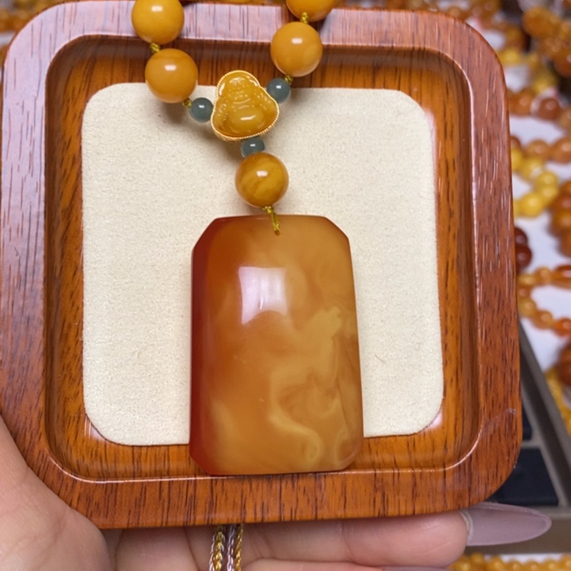 【闪购商品】蜜蜡颈饰未镶嵌项链