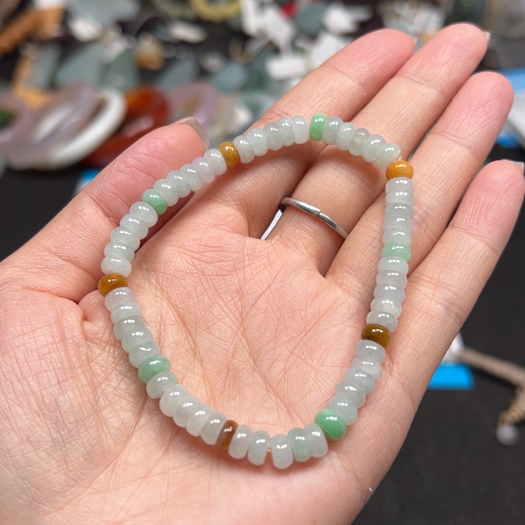 翡翠未镶嵌颈饰天然