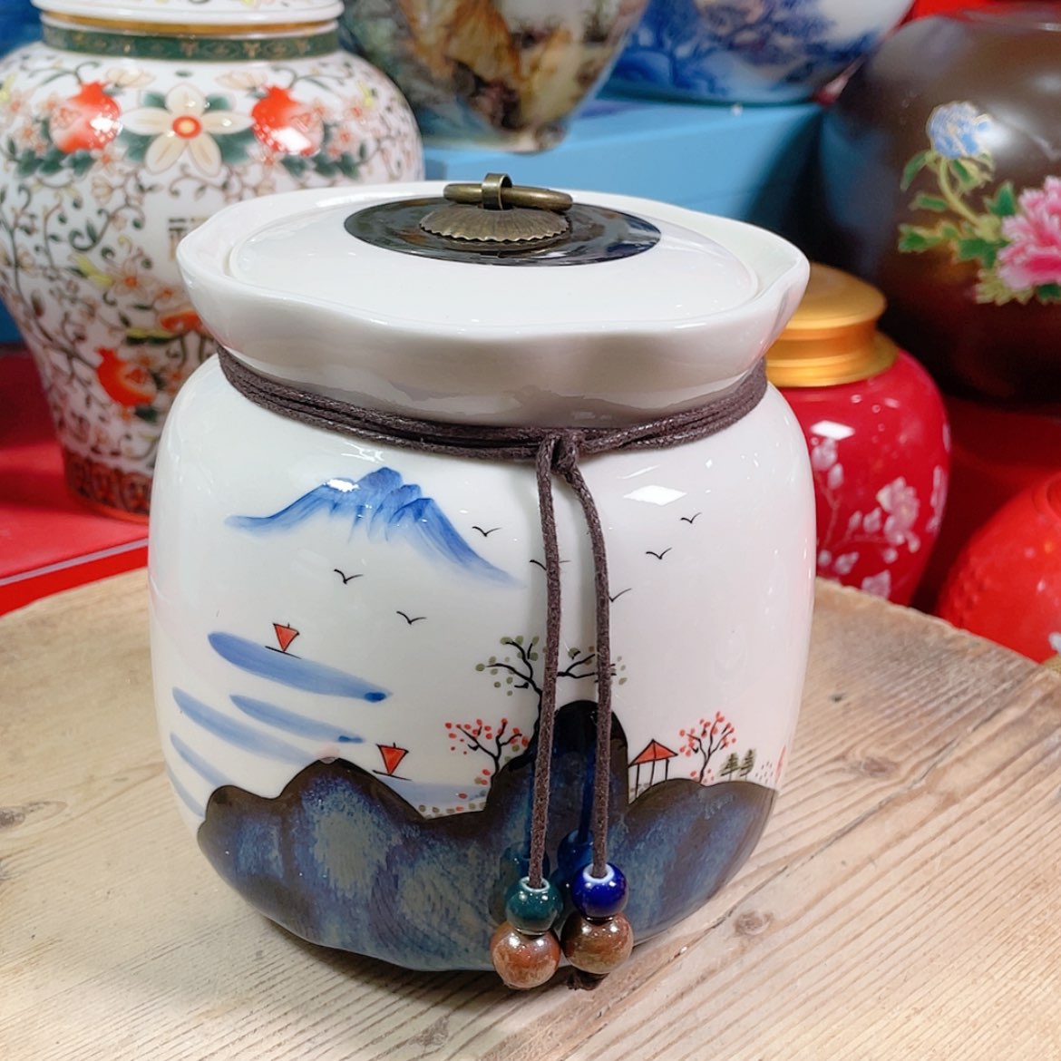 【闪购商品】罐陶瓷茶叶罐密封罐